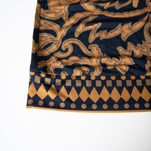 Soft Surroundings Embellished Blue and Brown V-Neck Tunic Size Large - Picture 11 of 14